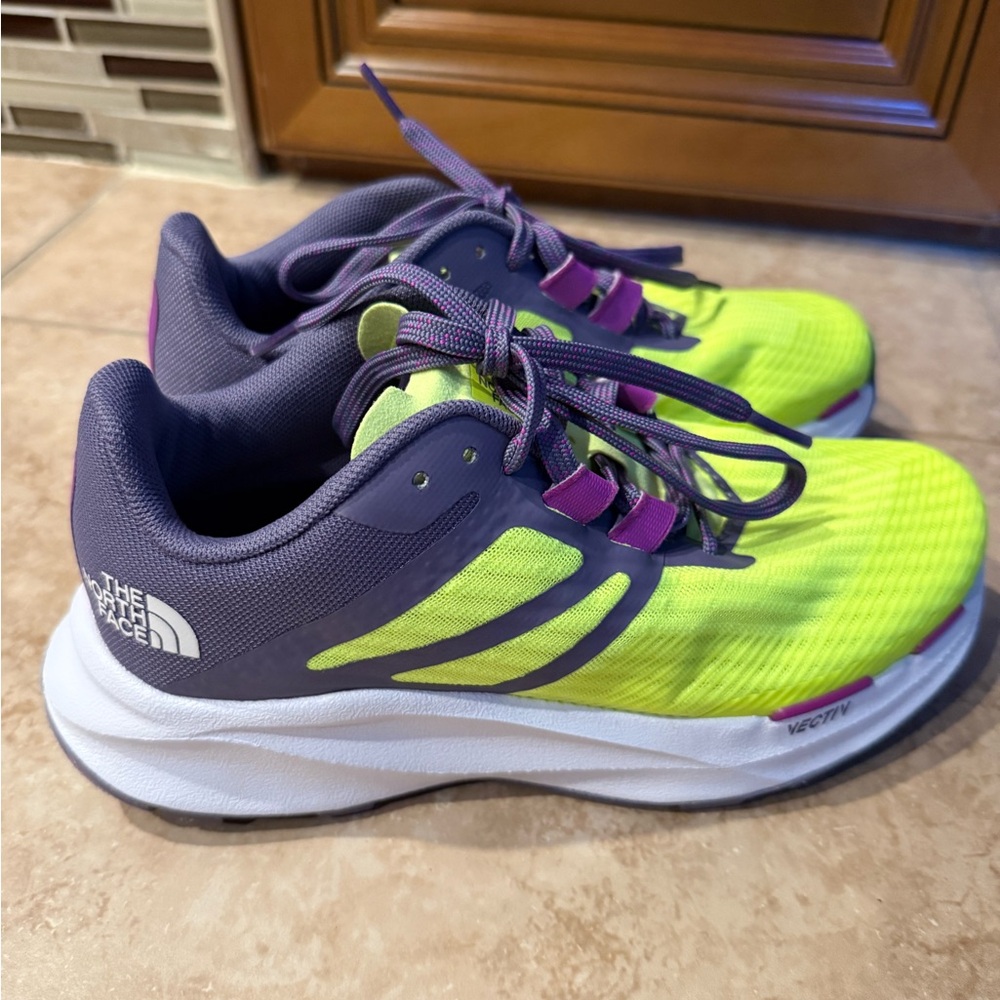 The North Face Kids' Lime and Violet Sneakers
